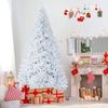 9ft White Christmas Tree Classic Pine Tree PVC Material Thicken Tips(White)