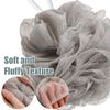 32 Pcs Bath Sponge Shower Loofahs Bulk 60 g Bamboo Charcoal Body Shower Sponge Large Mesh Puff Soft Scrubber for Men and Women Exfoliating Shower Pouf Balls with Bathing Accessories (Bright)