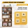 5-Tier Bookshelf Wood Bookshelf for Organized and Easy Access Storage, Study