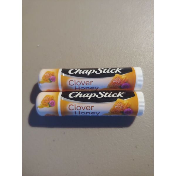 CHAPSTICK CLOVER HONEY Flavor Lip Balm Lot of 2 New & Sealed Must Try!