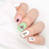 Classic Snowman Clear Water-Slide Nail Designs