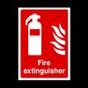 Fire Extinguisher Plastic Sign - Fire/Emergency/Exit/Alarm/Push/Extinguisher/Assembly (FE11)