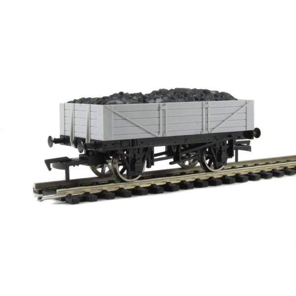 Dapol Model Railway 4 Plank Wagon (Unpainted) - OO Gauge 1:76 Scale