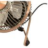 Schallen Mini Portable USB Powered Desktop Office Computer, PC, Mac, Laptop Cooling Desk Table Fan (Copper)