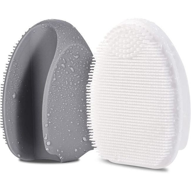 Silicone Face Scrubber,Manual Exfoliating Brush,Handheld Facial Cleansing Brush