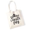 Crazy labrador lady tote bag