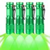 RaySoar 4 Pack Green Light Flashlight, 3 Mode Green LED Flashlight, Green Light for Night Observation