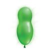 Giant Curved Light-Up Balloons - 24" | Assorted Colors | 5 Pcs