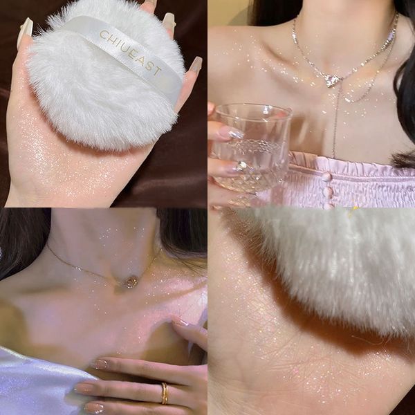 FUGU UP Highlighter Body Highlighter Highlight Puff Clavicle Shoulder Glitter Powder Twinkle Highlighter