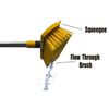 2-in-1 Scrub Brush with Hose Hookup & Squeegee – Deep Cleaning Made Easy