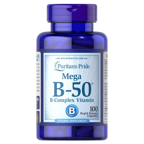 Puritan's Pride Vitamin B-50 Complex - 100 Capsules