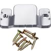 Mudder Universal Sectional Couch Bracket Sofa Interlocking Sofa Connector Bracket Couch Sectional Connectors with Screws Sectional Sofa Clips, 4 Pieces