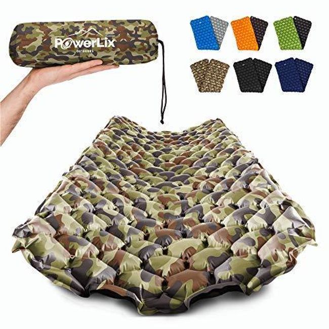 Sleeping Pad – Ultralight Inflatable Sleeping Mat, Ultimate for Camping, Backpacking, Hiking – Airpad, Inflating Bag, Carry Bag, Repair Kit