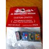 HO Scale Custom Crates Fruit and Food Series -- Small (Gray) Assorted