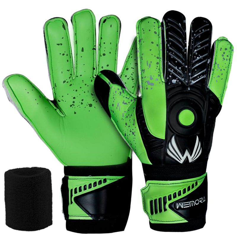 WEMORA Soccer Goalie Gloves Fingersave for Kids Youth Adults with 7.5MM ...