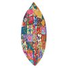 Colorful Patchwork Collage Shabby Floral Chic Pattern Throw Pillow