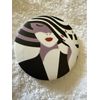 3" Lady With Stripe Hat  Makeup Round Compact Mirror ~ Great Gift Idea