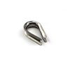 2 pcs M20 304 Stainless Steel Thimble for Wire Rope Cable Wire Ring-Shaped Thimble