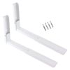 SPARES2GO Extendable Wall Mounting Brackets compatible with Russell Hobbs Microwave (White)