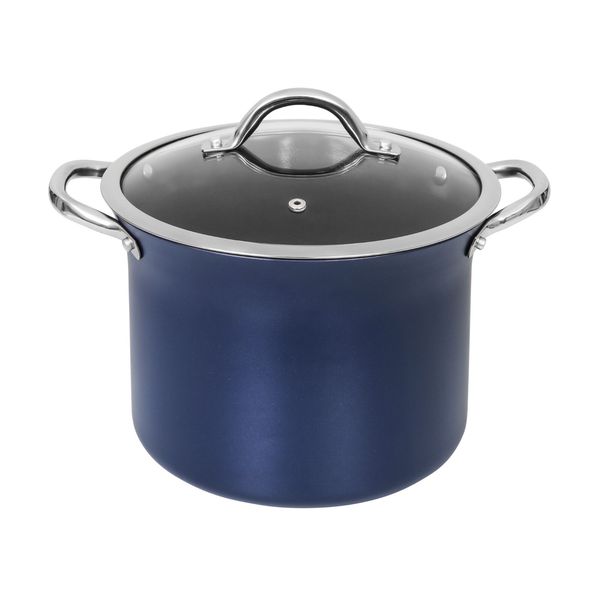 CONCORD 7 QT Sapphire Nonstick Stock Pot Cookware
