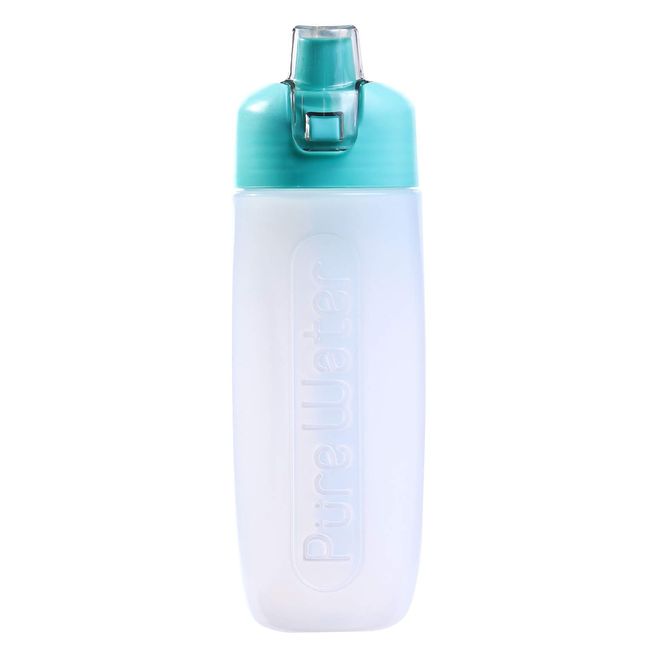 Kurita 030708 Emerald Green Water Purifier, Portable Water Purifier, Pure Water Bottle, Width 2.6 x Depth 3.0 x Height 0.8 inches (6.5 x 7.5 x 2.1 cm)