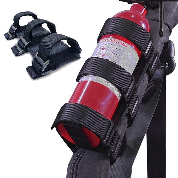 moveland Roll Bar Fire Extinguisher Holder for 2.5-3 LB Fire Extinguisher, Compatible with Wrangler TJ YJ JK, Adjustable Fire Extinguisher Mount Strap