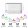 zCloud Flame Essential Oil Diffuser Aroma Diffuser Air Aroma Diffuser Humidifier 7 Flame Color Noiseless Essential Oil Diffuser for Home Office Yoga (White)