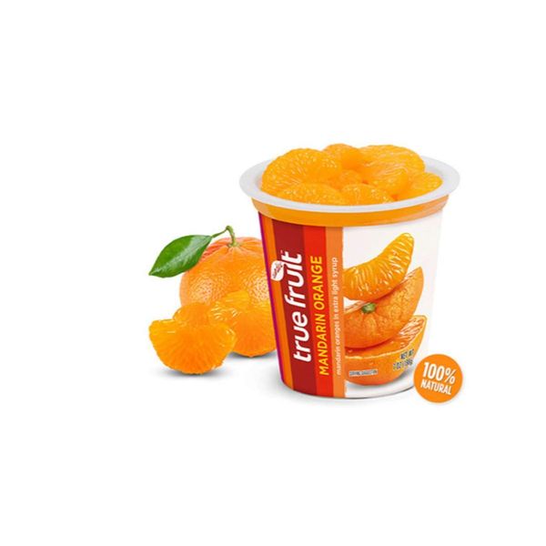 Sundia True Fruit Mandarin Orange with Lid, 7 Ounce - 12 per case.