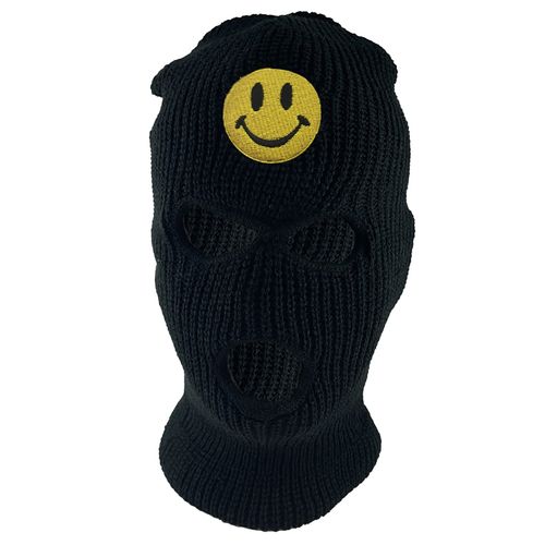 Gravity Threads Smile Face 3-Hole Ski Mask - Smile - Black