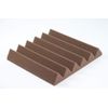 2" Wedge Acoustic Soundproofing Foam Tiles - Brown 12 Pack