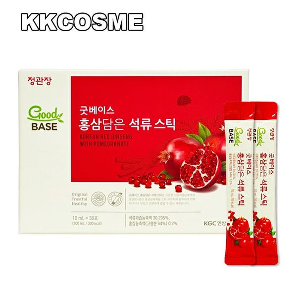 Cheong Kwan Jang Goodbase Red Ginseng Pomegranate Stick 10ml x 30 packets Red Ginseng Pomegranate Stick with Korean Ginseng Beauty Supplement 