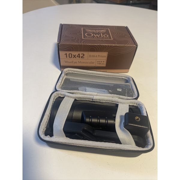 10x42 Compact Monocular Owlo WiseEye BAK4 Prism