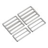 sourcing map 8Pcs Slide Buckle 2" Tri-Glide Slides Adjuster Webbing Strap Slider, Silver