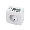 HBN Digital Timer Weekly Timer Socket, LCD Display Programmable Timer Socket, 8 Configurable Switching Programmes, 16 A/3680 W, 1 Pack