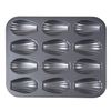 Silicone Treated Top with 12 Shell Madeleine Molds
