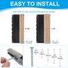 PATIKIL 3" (76mm) Drawer Cup Pulls, 5 Pack Solid Brass Flat Drawer Handles Knobs Furniture Handle for Kitchen Dresser Hardware, Black