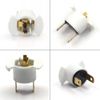Biqing 2PCS H1 Halogen Headlight Socket Holder,H1 Headlight Bulb Socket Retainer Holder Adapters