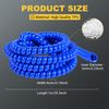 MAXFOOT 39x0.3” Spiral Cable Wrap, Flexible Wire Loom, Cable Protector, 2 Pcs, Yellow