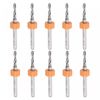 sourcing map Micro PCB Drill Bit Set, 1/8" Shank 2.3mm Solid Tungsten Carbide CNC Engraving Print Circuit Board Drill Bits Rotary Tool 10pcs