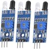 AZDelivery 3 x IR Infrared Obstacle Avoidance Sensor Distance Detection Module compatible with Arduino and Raspberry Pi Smart Car Robot Including E-Book!