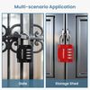Sparkiva Combination Padlock with Code, 4 Digit Heavy Duty Lock Weatherproof & Rust-Resistant 2 Pack Gym Locker Padlocks for School & Garage – Secure & Durable Code Padlock,Black & Red
