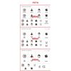 b2c PET Pump Label Kitchen & Powder Picto B Type for 600ml (Clear