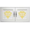 Fancy Fleur de Lis Schablone - 8 x 10cm - S