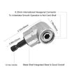 8x 105 Right Angle Drill Adapter Flexible Shaft Extension 1/4" Hex Shank Socket
