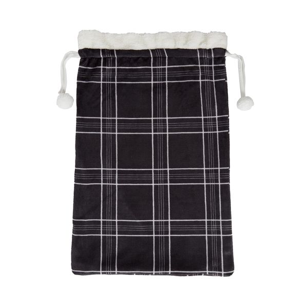 Sleepdown Christmas Sack Pom, Polyester, Charcoal, One Size