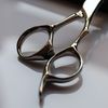 AOLANDUO 6 Inch Prime Textured Scissors Thin High End Japanese Aichi Steel Handmade Hair Cutting Scissors Razor Edge/Offset Design/Ergonomic/Light Weight for Barbers