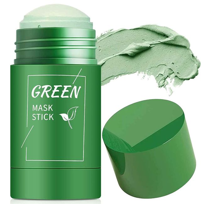 THESE Green Mask Stick, Green Tea Cleansing Mask Pen, Green Tea Mask Pen, Poreless Deep Clean Green Tea Mask Blackhead Remover Mask and Skin Care for All Skin Types