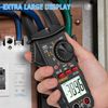 Digital Multimeter Tester AC DC Voltage RMS Amp Clamp Meter Auto Range Handheld