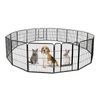 Expandable 16 Panel Dog Kennel Exercise Playpen Multiple Shape Safe For Pet 32"