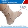 CRS Cross Achilles Heel Sleeve - Premium Padded Compression Gel Sleeve/Sock for Cushion & Protection of Haglunds Bump, Achilles Tendonitis, and Bursitis (One size fits most)
